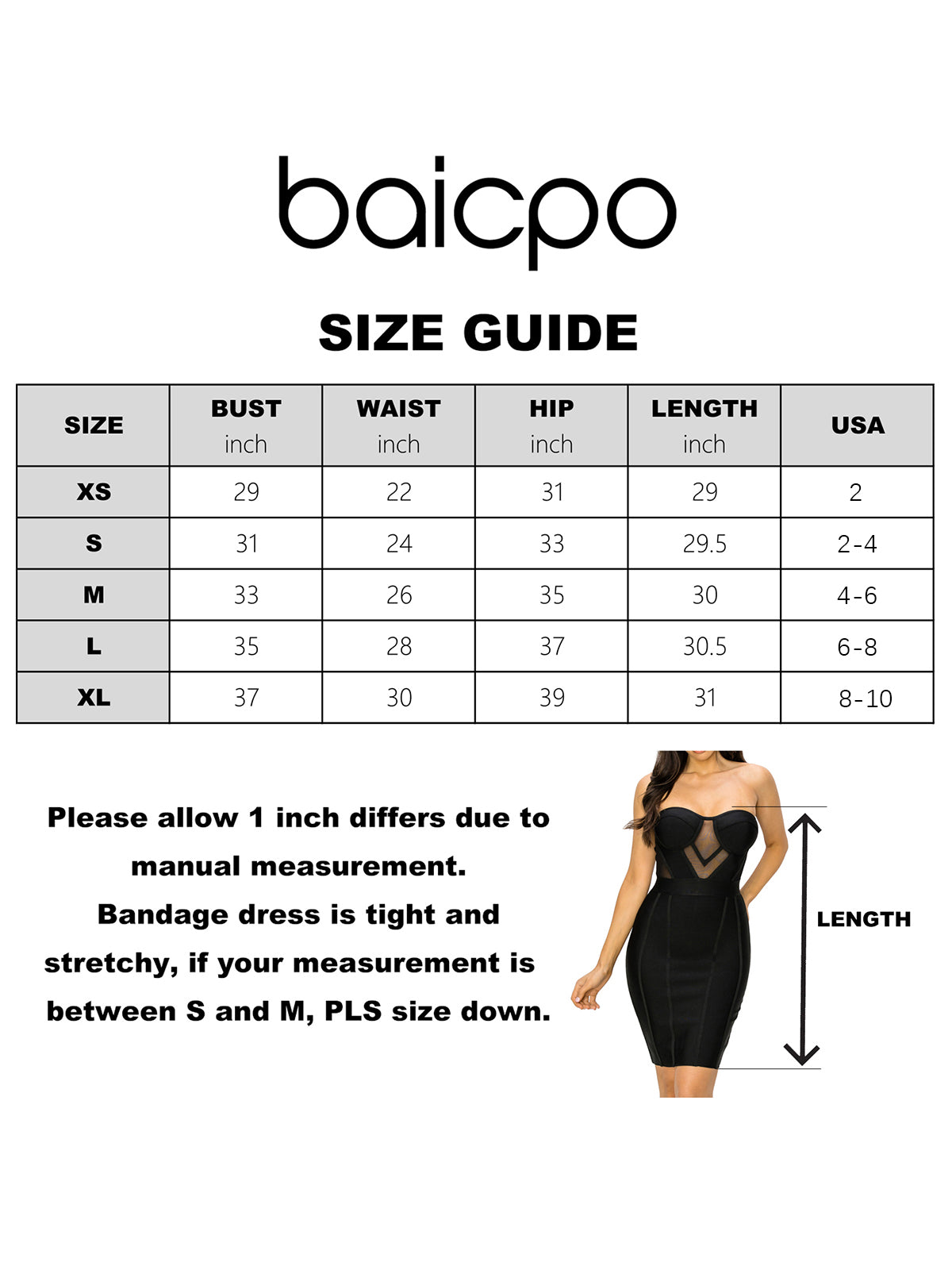 Sleeveless Strapless Bandage Dress