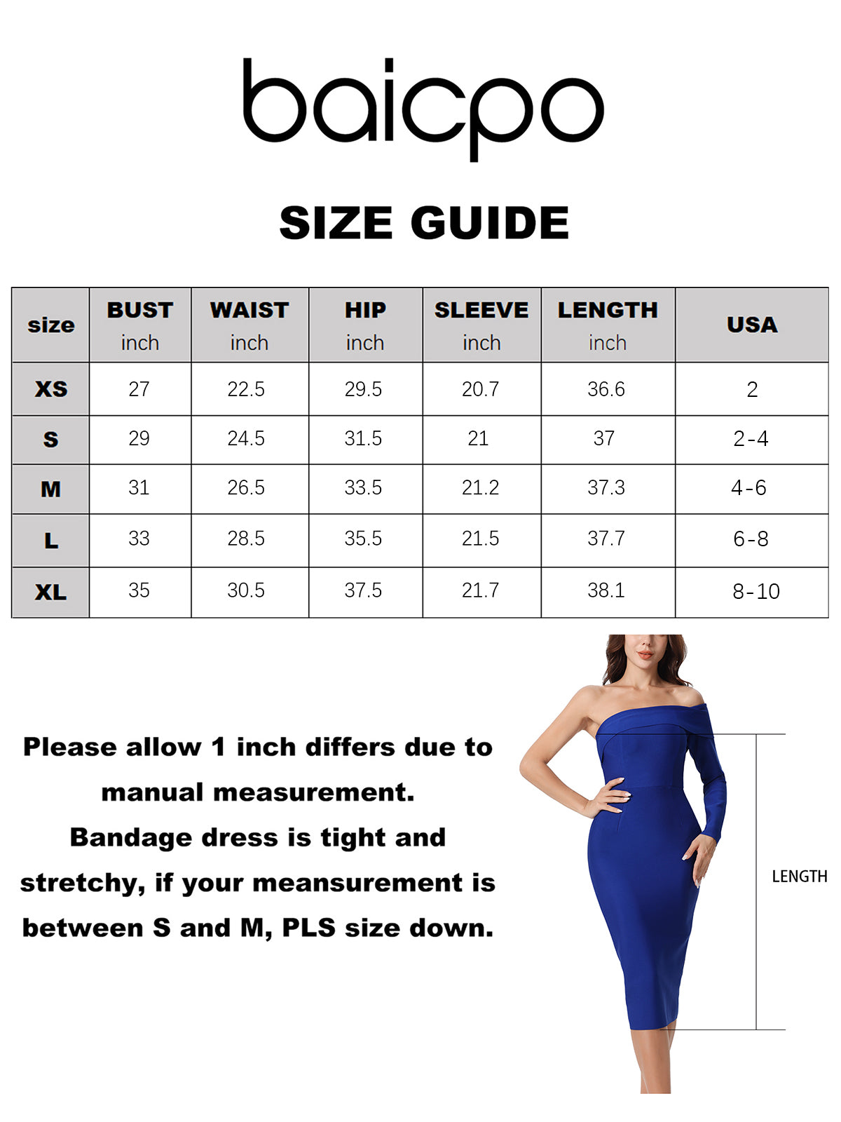 Strapless Long Sleeve One Shoulder Formal Midi Dress