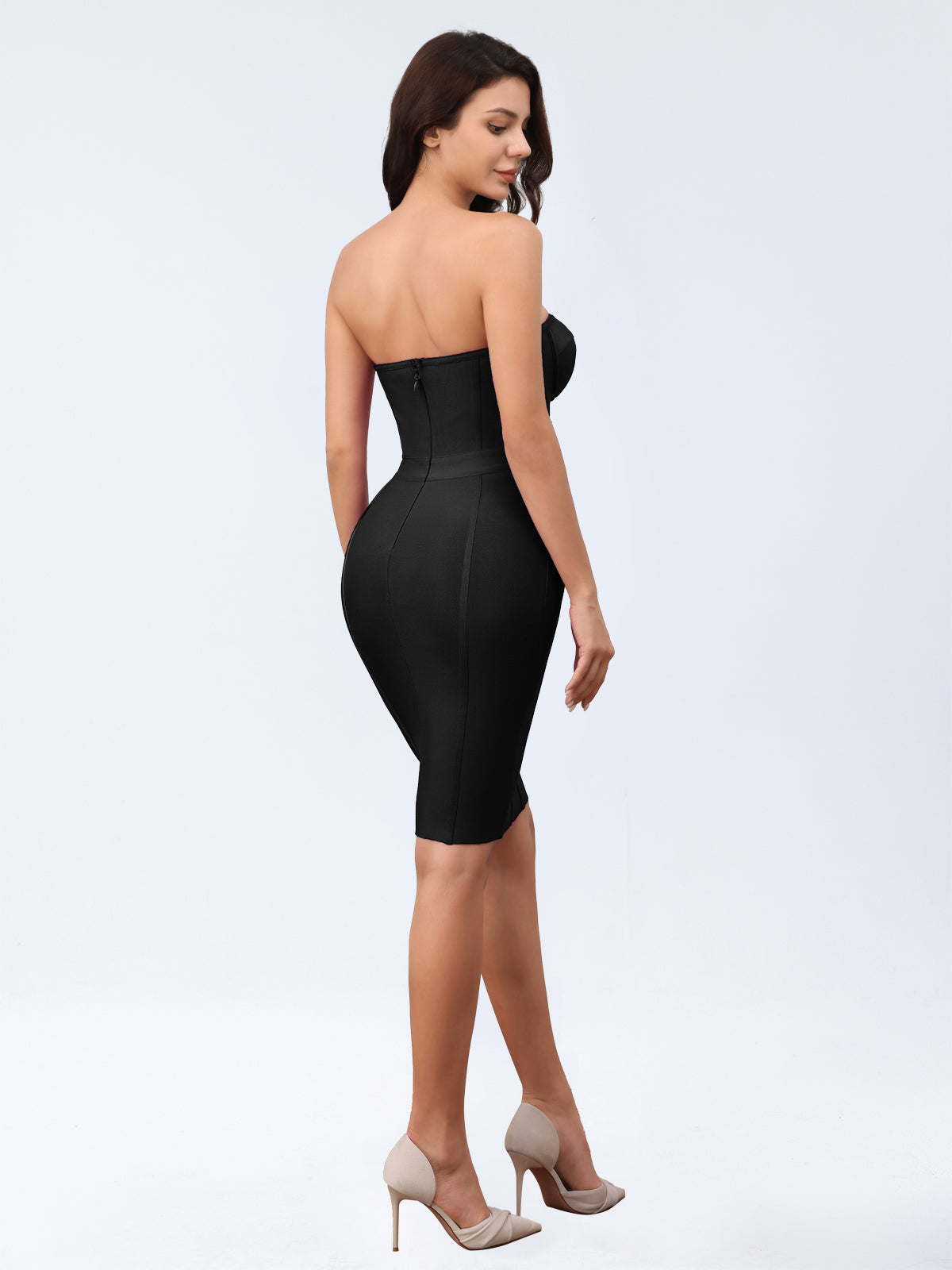 Sleeveless Strapless Bandage Dress